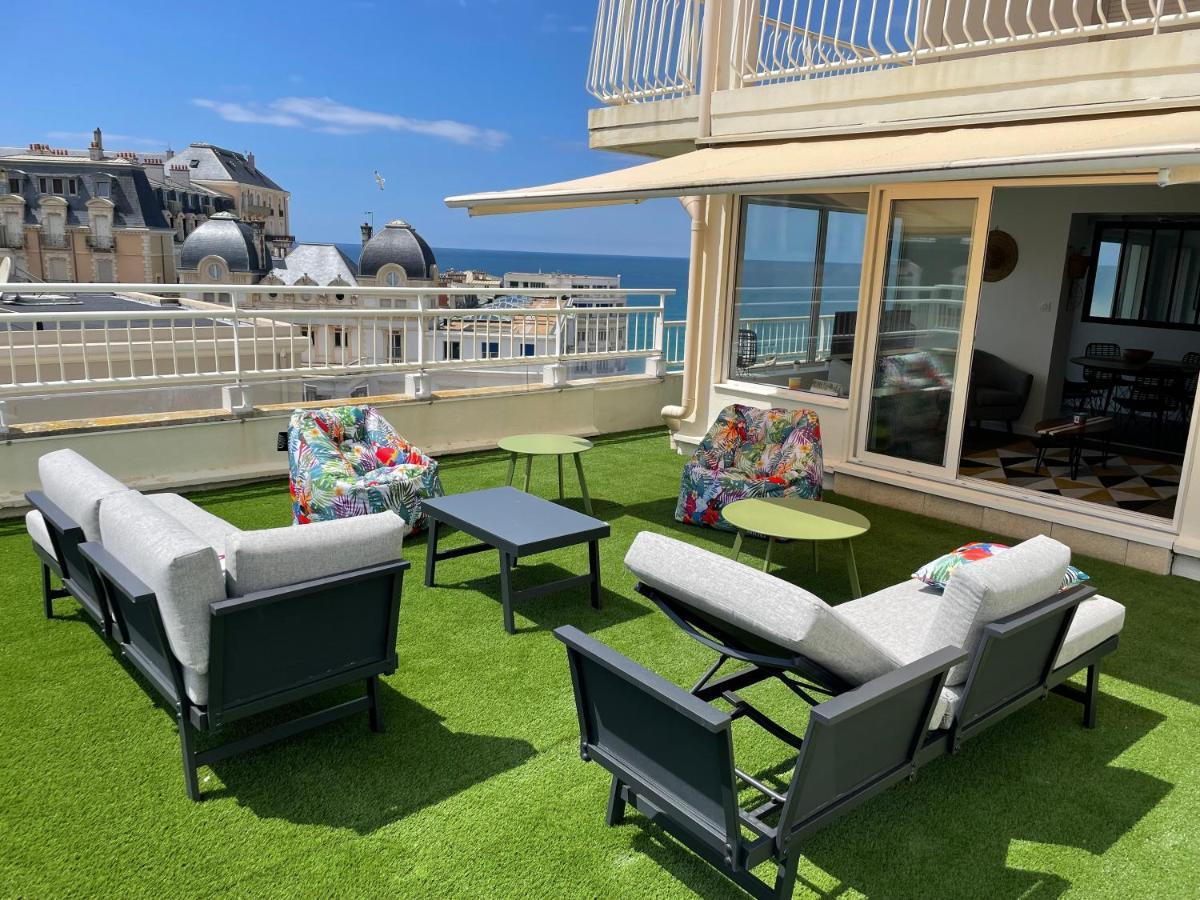 T3 Bis - 4 Etoiles Rooftop Et Vue Mer - Bellevue Biarritz Exterior foto